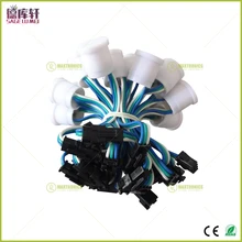 IP68 20 мм Диаметр прозрачный/молочный светодиодный модуль струны SMD 5050 RGB цифровой светодиодный пиксельный светильник DC5V ws2811IC