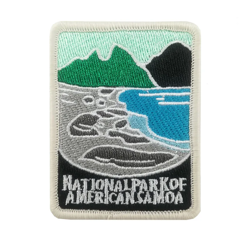 3" American Samoa Patches Travel Souvenirs National Park Chest Transfer