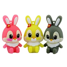 Hot Sale Lovely Rabbit USB Flash Drive Pen Drive 4GB 8GB 16GB USB Stick External Memory Storage Bunny Pen Drive gifts