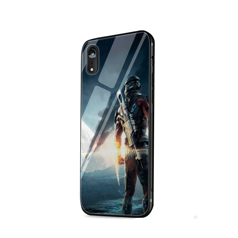 Чехол из закаленного стекла N7 для iPhone X XS XR Max 6 6s 7 8 Plus 5 5S SE|Чехлы-накладки| |