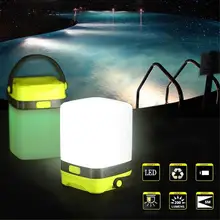 Led Silicone Camping Lamp Led Tent Light Colorful Atmosphere Night Light Lamps 200lm Highlight Aa Battery (not Include)