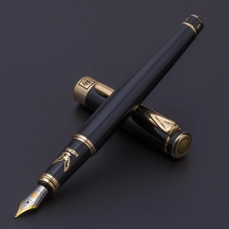 Ручка перьевая Hero H1078R черная 0 5/1 мм|calligraphy ink pens|fountain penink pen |