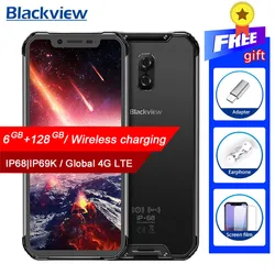 Смартфон Blackview BV9600 Pro IP68, водонепроницаемый мобильный телефон, Helio P60, 6 ГБ + 128 Гб, экран 6,21 дюйма 19:9 FHD AMOLED, 5580 мАч, Android 8,1, NFC