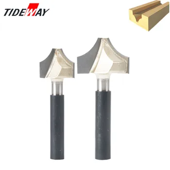 

Tideway 8mm Shank Open End Carving Lace Knife Bit 3D Woodworking Insert Tungsten Carbide CNC Router Bit Wood Milling Cutter
