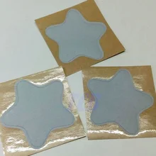 Отрывающиеся стикеры пятиконечная форма звезды заготовка серебряного цвета сцарапать с помощью монеты для обложки открытки