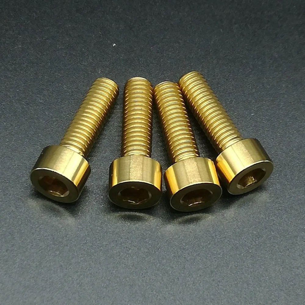 4 шт. титановые болты с шестигранной головкой 6 х16 мм|titanium bolts|bolt tiscrew allen head |