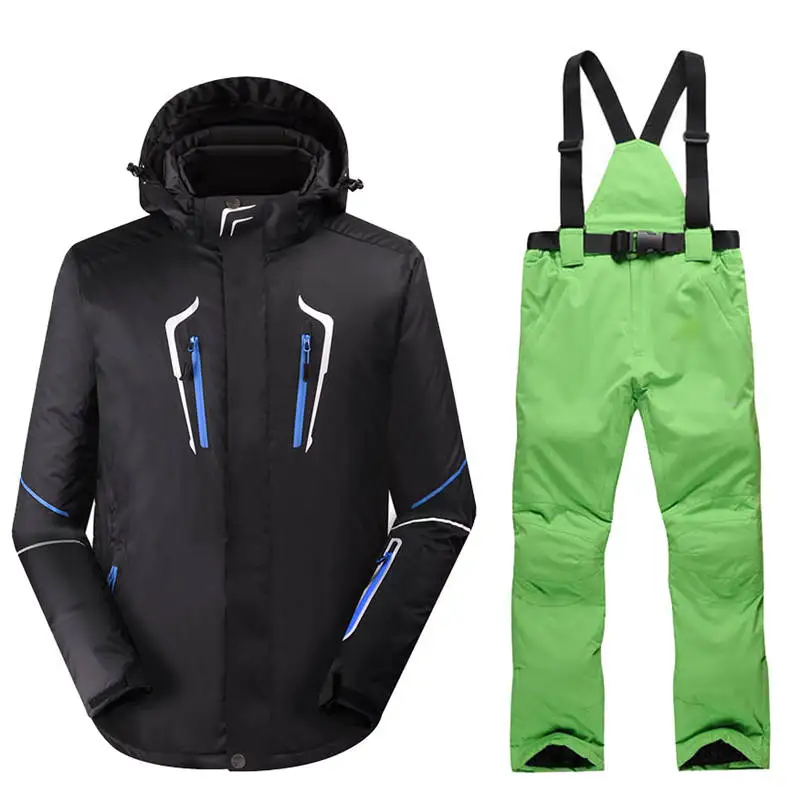 Зимние куртки для мужчин, лыжный костюм, комплект, куртки и штаны, высокое качество, для улицы, лыжный комплект, ветрозащитный, водонепроницаемый, 10000, сноуборд, теплые костюмы - Цвет: q1