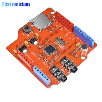 

VS1053 VS1053B Stereo Audio MP3 Player Shield Record Decode Development Board Module With TF Card Slot For Arduino UNO R3 One