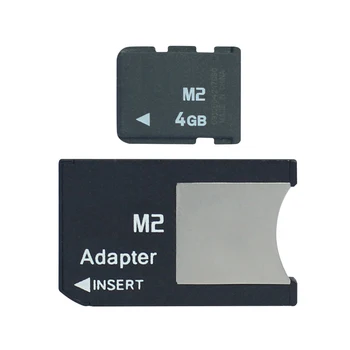 

Real Capacity 4GB M2 Memory Card Memory Stick Micro Camera Phone Card With M2 Card Adapter MS PRO DUO Card