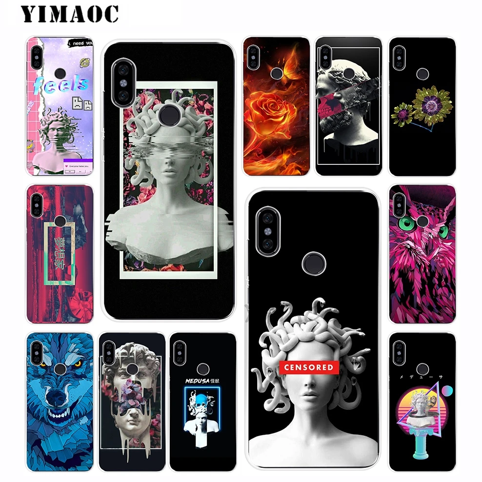 YIMAOC Medusa Vaporwave Art Soft Silicone Case for Xiaomi Redmi 6 6A 5A 5 S2 Puls Note 8 7 4X 4 4A Pro Go |