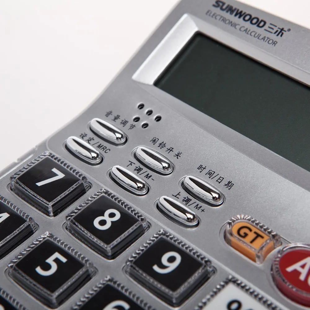 المهنية EC-1841 SUNWOO سطح المكتب حاسبة 12 أرقام الأعمال صوت آلة حاسبة إلكترونية المالية