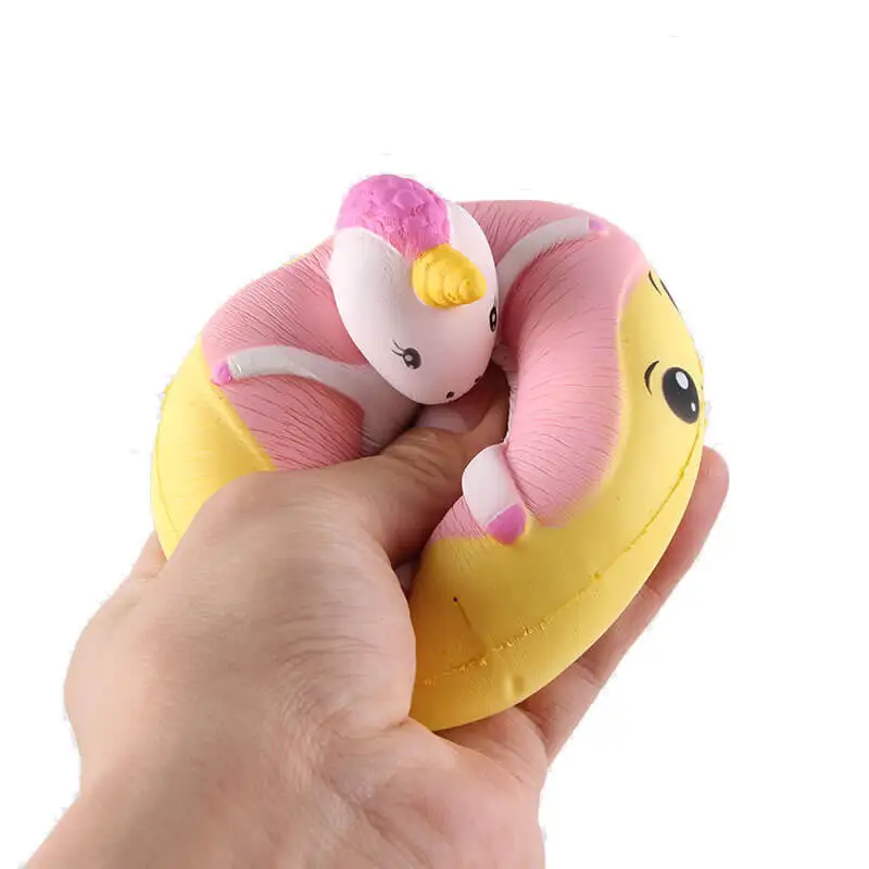 Unicorn Donuts Unpack the toy Squishy Slow Rising Phone straps