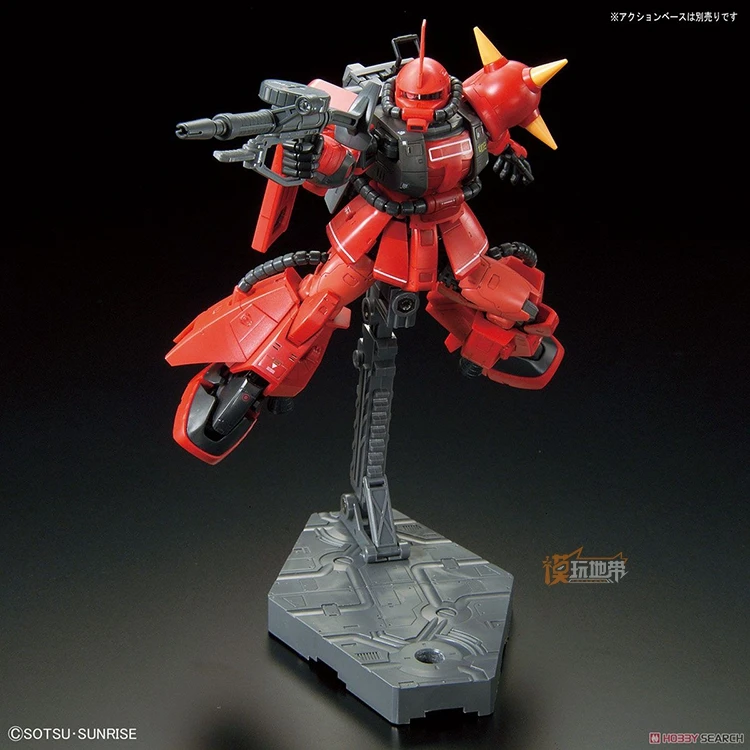 Japaness Bandai оригинальная модель Gundam RG 1/144 MS-06R-2, робот ZAKU II, распакованный мобильный костюм, детские игрушки