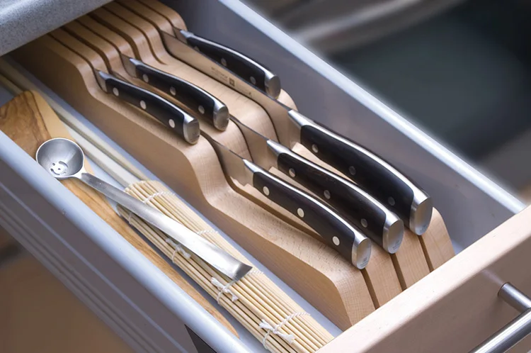 Кухонные принадлежности импорт резиновая Массивная древесина держатель для ножей Набор ножей Стойка Многофункциональный режущий инструмент