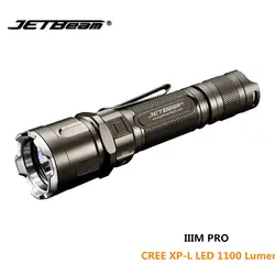 Тактический фонарик JETBeam IIIm про CREE XP-L LED 1100 люмен Луч расстояние 320 люмен Водонепроницаемый фонарик для правоохранительных органов