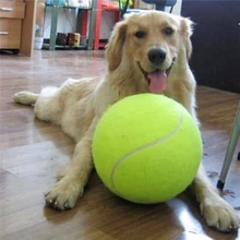 1 шт. 24 см теннисный мяч для собак гигантское животное игрушки для собак жевательная игрушка Подпись Mega Jumbo Детский мячик для принадлежности для дрессировки собак
