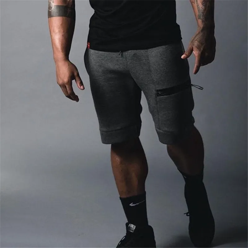 

2018 New Fashion Sporting Beaching Shorts Men Cotton Bodybuilding Sweatpants Fitness Short Jogger Casual Gyms Men Shorts M~XXL