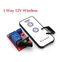 1 way 12 v módulo sem fio + 2 chave rf controle remoto sem fio/433 m interruptor de controle remoto/interruptor de controle remoto sem fio