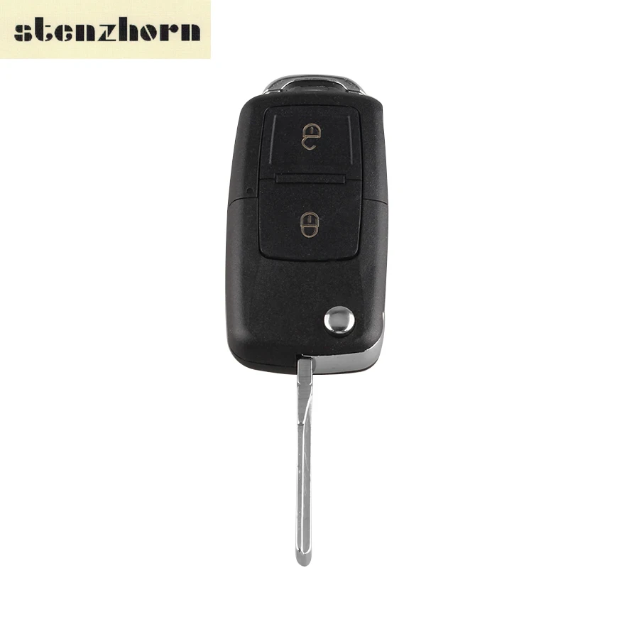 Stenzhorn 2 Buttons Remote Flip Folding Car Key Shell for VW Volkswagen
