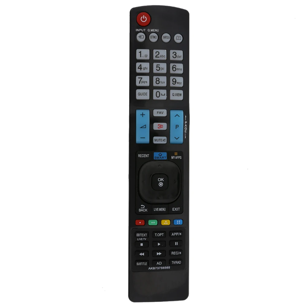 

Universal Television Remote Control Replacement 3D SMART APPS TV Remote Control Unit Black for LG AKB73756565 TV