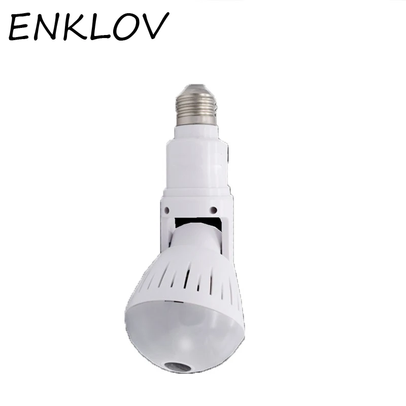 

ENKLOV Wireless Network Camera WiFi Panorama Fisheye Home Security Surveillance Camera 1080P 360 Full View Night Vision
