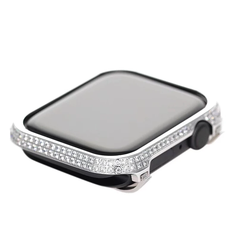 For Apple Watch Series 4 iWatch Luxury Watch Case Hand Made By Crystal Diamond Shell Protect Cover For Apple Watch Series 1 2 3