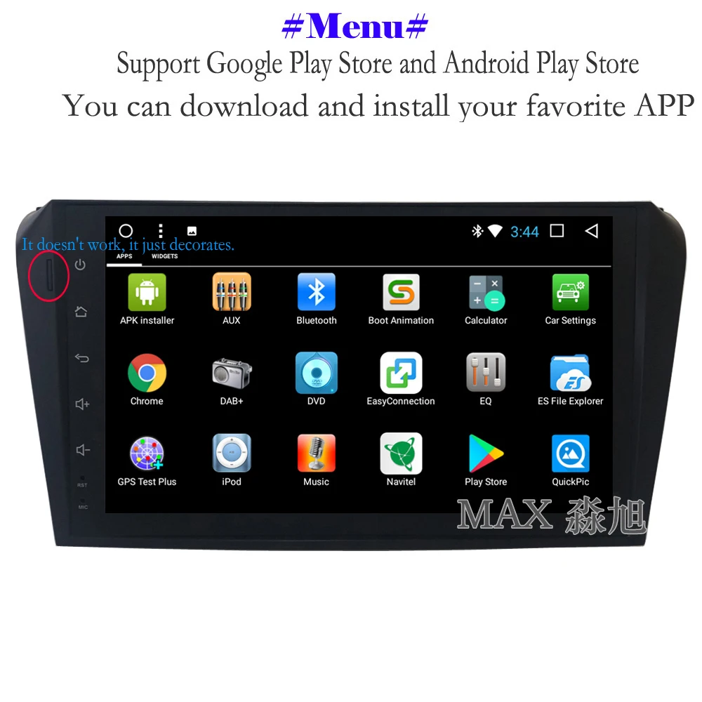 Cheap MAX Android 8.1.0 For Mazda 3(3) 2004 2005 2006 2007 2008 2009 Car Radio RDS GPS Navigation System Bluetooth Call/Music WiFi SWC 2