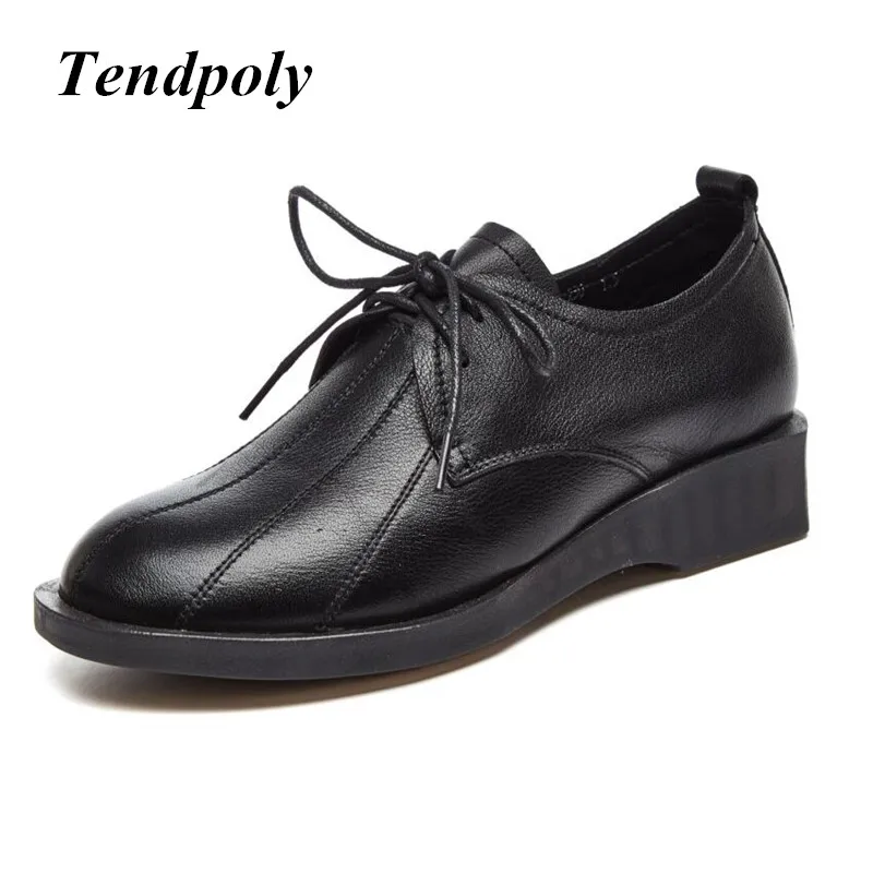 

2018 spring and summer new British wind round head strap casual shoes fashion trend comfortable leather hot women's shoes