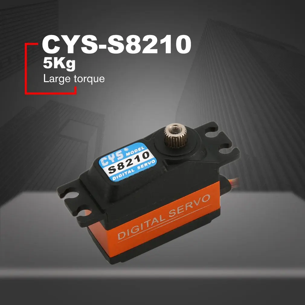 

Pulse Width Control Cys-S8210 1:10 Rc Auto Drift Touring Op Off Road Digitale Titanium Gear Servo Stable Performance.
