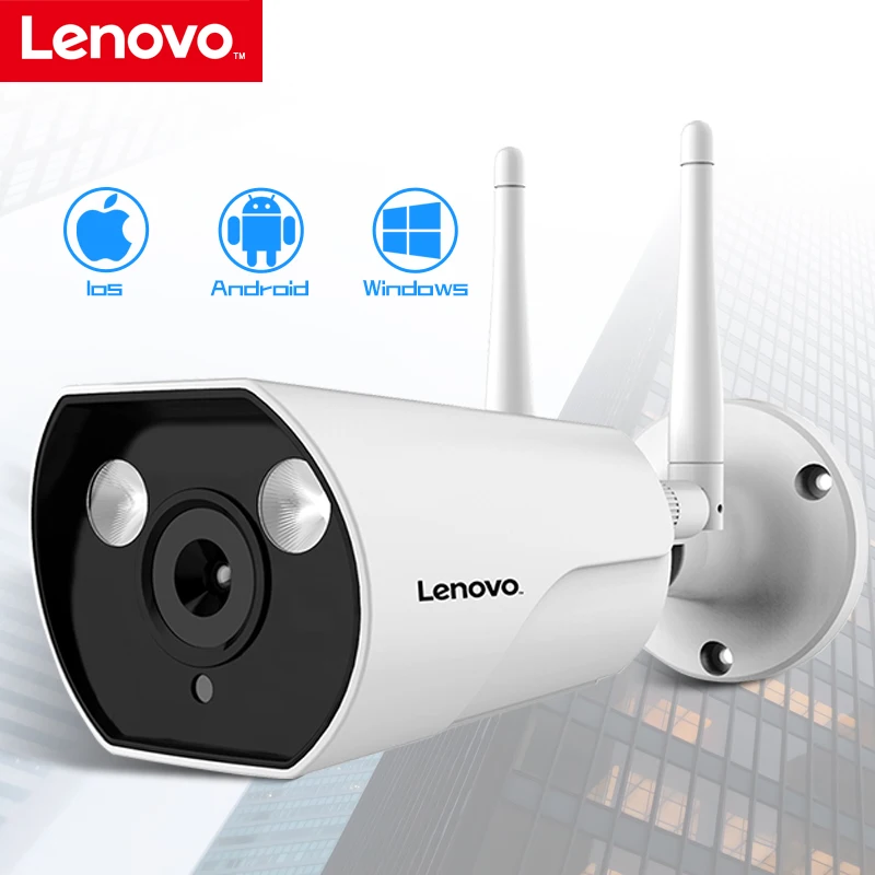 LENOVO IP Camera Wifi 1080P ONVIF Wireless Wired HD Waterproof WiFi IP