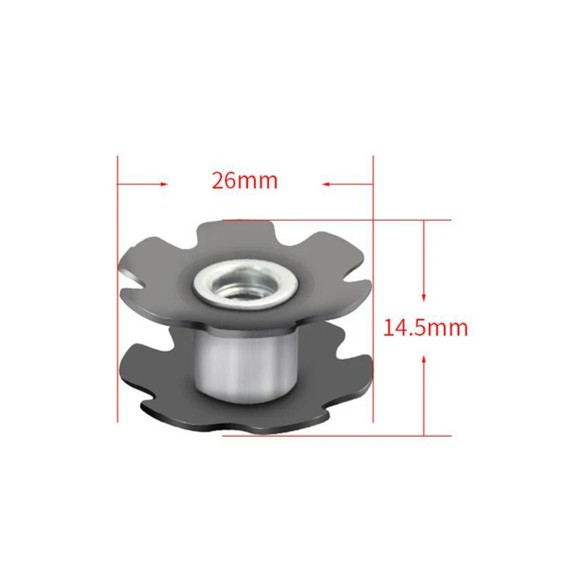 Велосипедная звезда системы с переменной толщиной 1 единиц, велосипед велосипедная рулевая трубка Гарнитура Алюминий гайка Звездочка 1 1/" 28,6 мм