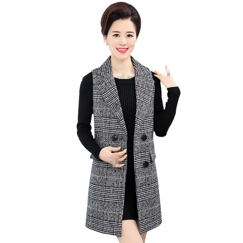 

B1584 2019 spring and autumn new middle-aged old women's fashion mother vest cheap wholesale