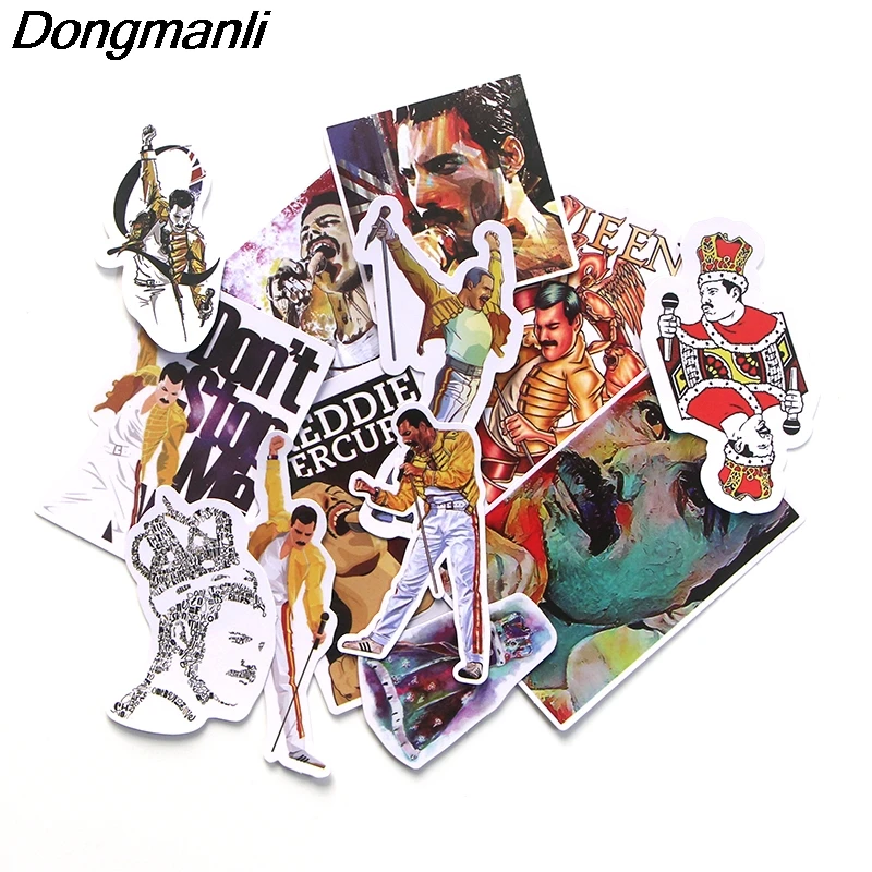 

13 Pcs/set Freddie Mercury funny PVC Scrapbooking for Car Luggage Laptop Decal Home Bedroom Diy Decoration M2909