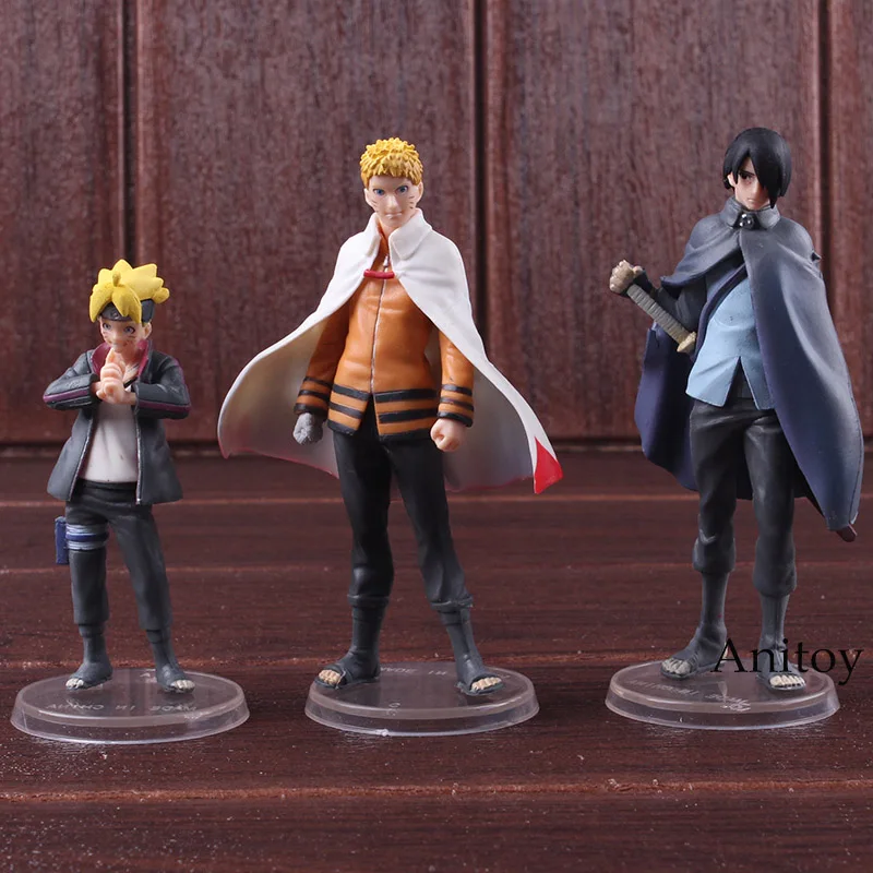 

BORUTO NARUTO NEXT GENERATIONS Uchiha Sasuke & Boruto & Uzumaki Naruto Action Figure PVC Collectible Model Toy 3pcs/set
