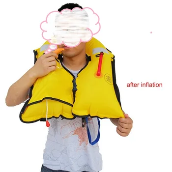 

Automatic inflatable life jacket 5 seconds quick inflate fishing buoy life vest diving boat vessel yacht floatation car washer