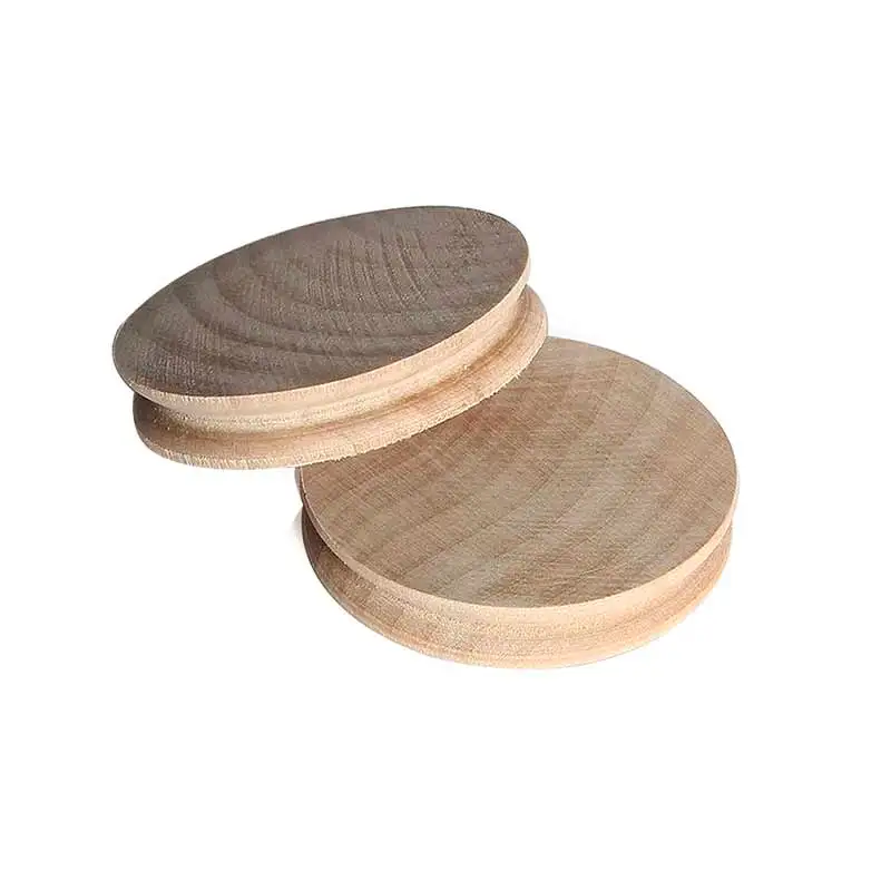 

2pcs DIY Natural Solid Wood Leathercraft Tools Wood Edge Slicker Burnisher Set for Leather Working DC156
