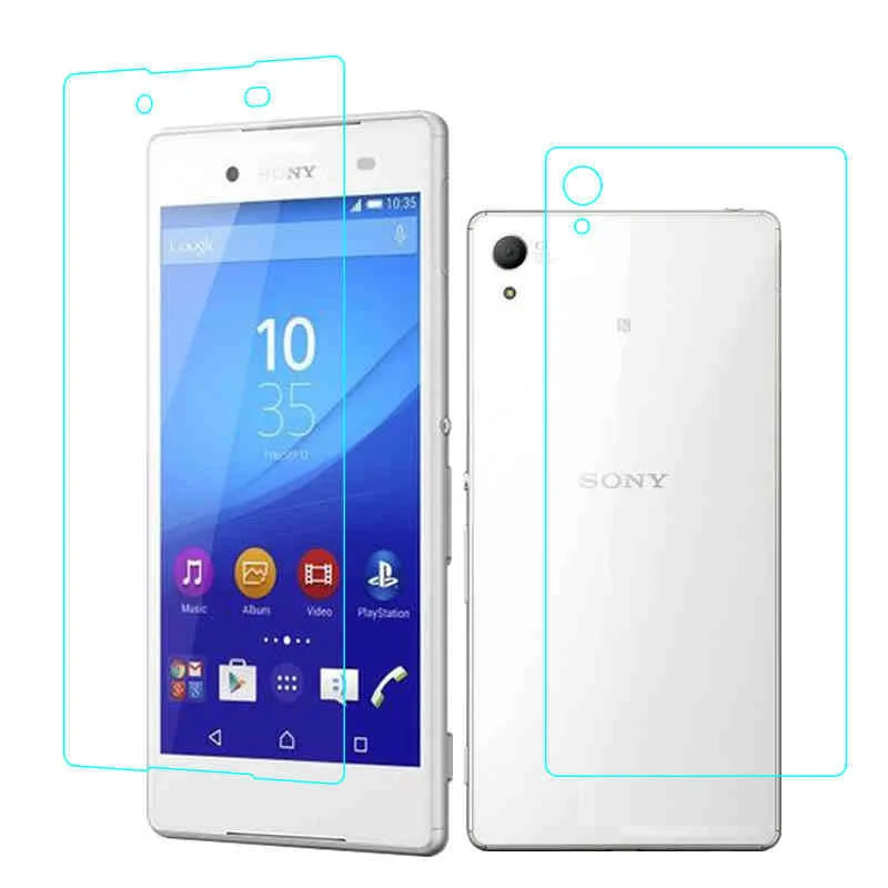 2 шт = переднее+ заднее закаленное стекло премиум класса для sony Xperia Z Z1 Z2 Z3 Z4 Z5 MINI Compact Mini M4, защитный чехол для экрана