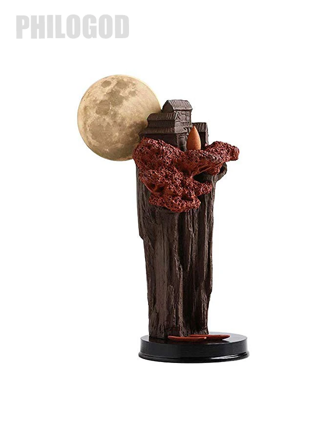 

PHILOGOD Purple Sand Backflow Incense Holder Retro High Mountain Creative Household Artwork