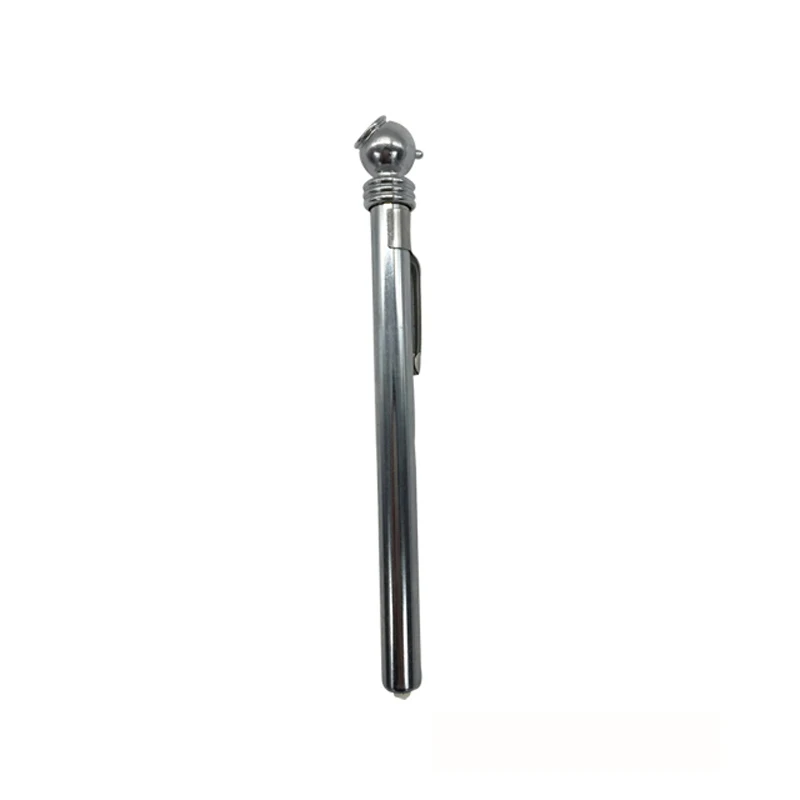 

Portable Chrome Pencil Tyre Air Pressure Gauge with Clip 0-50,0-100 PSI Tire Pressure Measurement Diagnostic Tools Silver