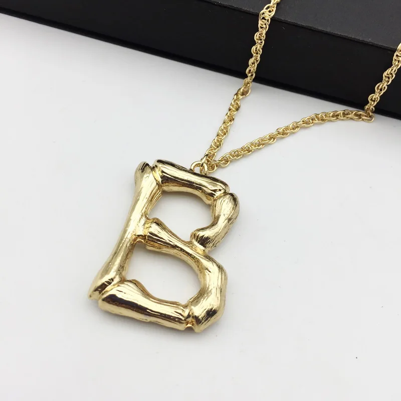 F. J4Z хит продаж мужские Подвески большие тяжелые B начальные ожерелья подвески
