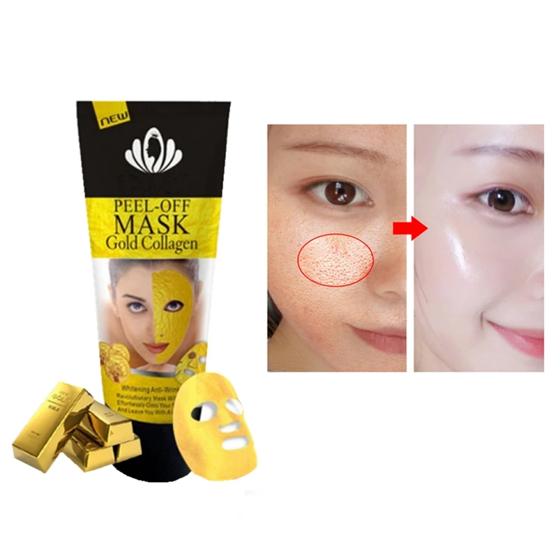 

1 Pcs Gold Collagen Neck Skin Care Mask Moisturizing Oil Control Blackhead Remover Nose Mask Foot Mask Eye Cream Skin Care