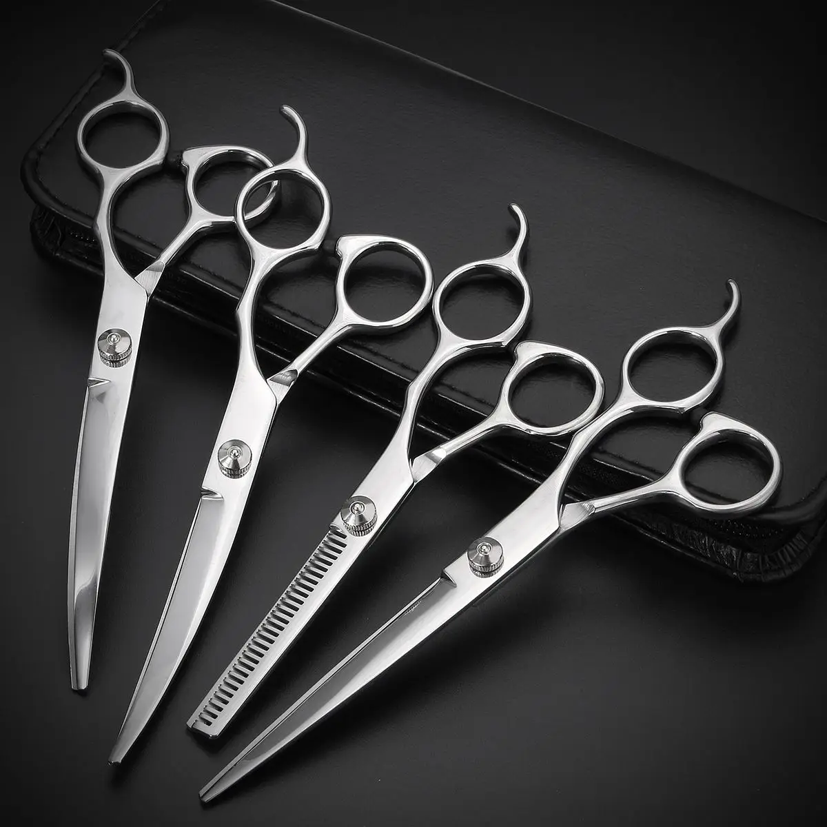 

Pet Puppy 7'' Professional Grooming Scissors Comb Kit 6Pcs/Set Dog Hair Cutting Thinning Trimmer Shears Pet Beauty Products