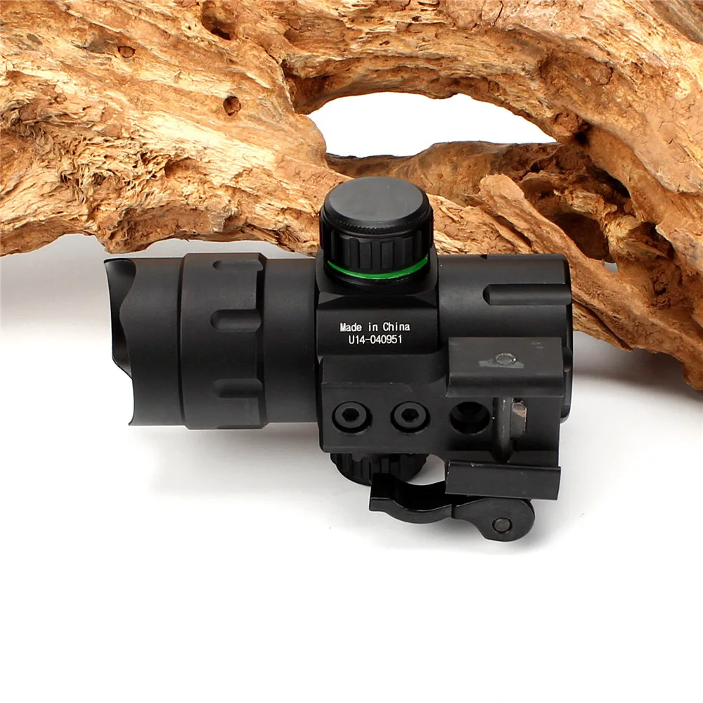 Equipamento de Caça Tático com qd Ohhunt Green Sight Scope Montar Adaptador Riser Scp-ds3840w Red Dot 3 Lunetas Riflescopes