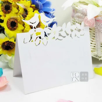 

wedding table card seat card Decorations Party place card name card hollow personalized 12pc001