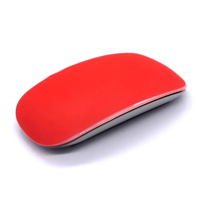 Волшебный Овальный мягкий цветной чехол для мыши для Macbook Air Pro retina 11 13 15 Универсальный силиконовый защитный чехол для мыши для iMac с Retai - Цвет: Red