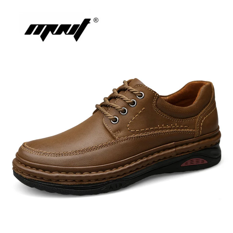 

Top Quality Retro Men Boots High Quality Natural Leather Ankle Boots Platform Autumn Working Men Shoes