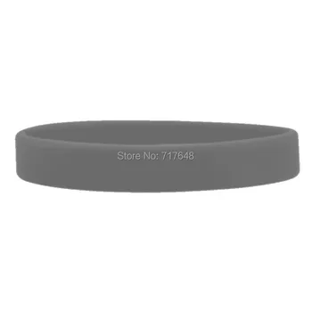 

100pcs Blank Silver wristband silicone bracelets free shipping by epacket A