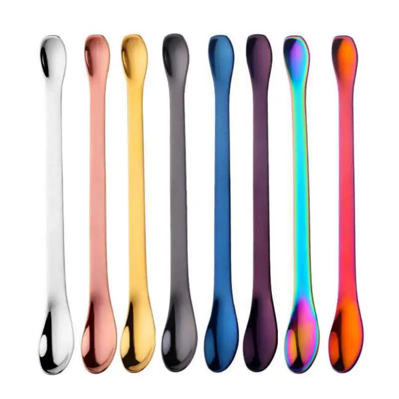 

1PC Stainless Steel Coffee Spoon Ice Cream Dessert Powder Spoon Tea Spoon Coffee Accessories Medicine Spoon Mixing Spoon