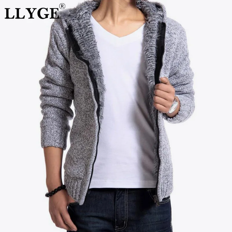 hooded cardigan sweater mens