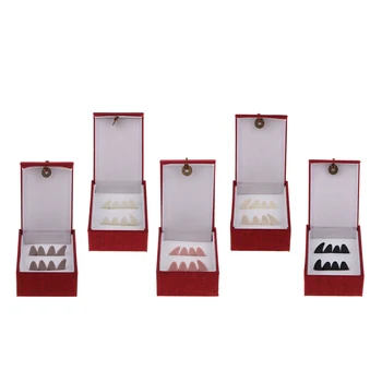 

Professional Guzheng Chinese Zither Finger Picks Nails with Carry Storage Case Box for Adults